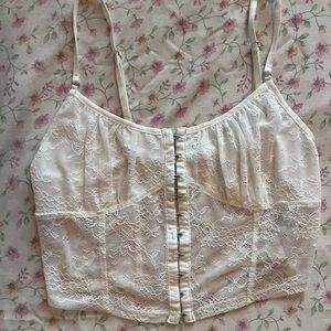 Garage Hook and Eye Corset Top